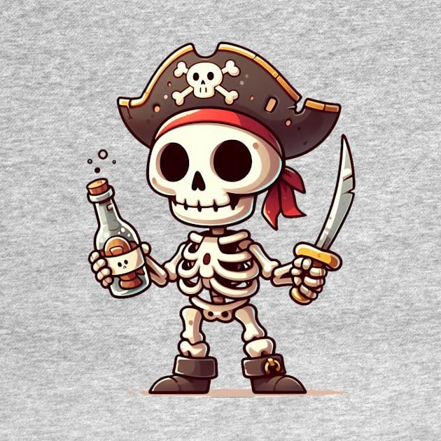 Cute Pirate Skeleton by Dmytro